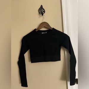 ECHT- Crop Top- Long Sleeve (Black)